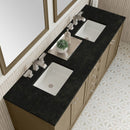 James Martin Chicago 72" Double Bathroom Vanity, Walnut Whisper