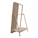 Clothes Hanger With Mirror, Large - Brown by Unique Piece Furniture