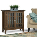 Bedford - Low Storage Media Cabinet - Rustic Natural Aged Brown by HouseOfZazla