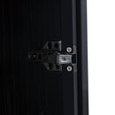 Modern Minimalist Style LED Curio Cabinet With Tempered Glass Door, Metal Legs by HouseOfZazla