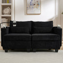 Convertible Chaise Lounge Sofa Chair With USB Ports, Cup Holders, Phone Holder And Storage by Unique Piece Furniture