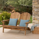 Outdoor Adirondack Rocking Loveseat With Hand Crafted Details by HouseOfZazla