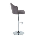 Contemporary Adjustable Barstool with Swivel Set of 2 by Unique Piece Furniture