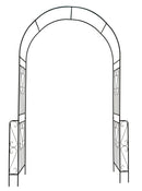 Metal Garden Arch Garden Arbor Trellis Climbing Plants Support Rose Arch Outdoor Arch by HouseOfZazla