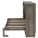 Murphy Bed With LED Light, Foldable Wall Bed Cabinet by HouseOfZazla