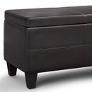 Avalon - Lift Top Rectangular Storage Ottoman - Tanners Brown by HouseOfZazla