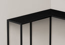 Corner Accent Console Table For Entryway, Contemporary & Modern - Black by HouseOfZazla
