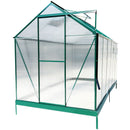 Polycarbonate house, Heavy Duty Outdoor Aluminum Walk-In House Kit With Rain Gutter, Vent And Door For Backyard Garden by HouseOfZazla