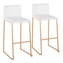 Mara - Contemporary Upholstered Barstool (Set of 2) by HouseOfZazla