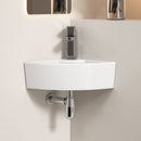 Triangle Corner Sink For Bathroom - Milk White by HouseOfZazla