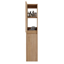 Modern Wall Mounted 30 Inch Bathroom Vanity With Resin Sink And 2 Side Cabinet In Imitative - Imitative Oak by HouseOfZazla