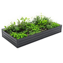 Galvanized Raised Garden Beds Outdoor 8×4×1 ft Planter by HouseOfZazla
