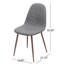 Elegant Dining Chair Set With Fabric by HouseOfZazla