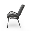 Outdoor Wicker Club Chair With Cushions (Set of 2) by HouseOfZazla