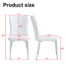 Modern Minimalist Dining Chairs With Metal Legs by HouseOfZazla