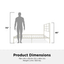 Praxis - King Bed With Simple Headboard - White by HouseOfZazla