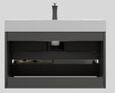 Alice - Bathroom Vanity With Sink, Large Storage Wall Mounted Floating Bathroom Vanity For Modern Bathroom, One-Piece Sink Basin Without Drain And Faucet by HouseOfZazla