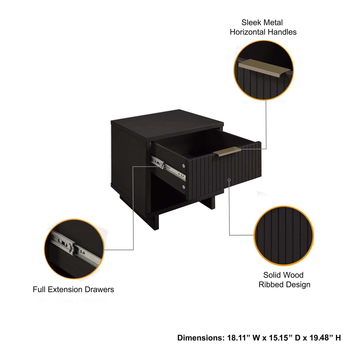 Granville - Nightstand With 1 Drawer, photo 23 of 24