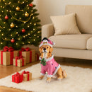 Christmas Golden Retriever Statue