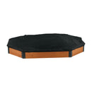 Octagon Sandbox With Storage, Sandpit With Cover And Liner For Backyard by HouseOfZazla