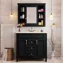 Bathroom Vanity With Top Sink, Mirror Cabinet, 2 Soft Closing Doors & 2 Drawers by Unique Piece Furniture