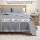 100% Cotton Honeycomb Waffle Garment Washed Quilt Set - Genevieve Collection by Great Bay Home