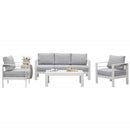5 Seat Single Triple Small Large White Sectional Sofas Couches Coffee Table Furniture Set For Patio Garden Outdoor