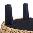 Edward - Round Upholstered Ottoman With Bullion Fringe - Olive Green by HouseOfZazla