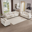 Elegant Oversized Sectional Sofa Set With Deep Seats And Flexible Layout by HouseOfZazla