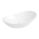 White Oval Ceramic Vessel Sink