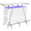 Katia - Wine Cabinet With LED Home Bar, 12 Bottle Storage - Gloss White