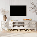 Media Console With 4 Drawers And Cable Management by Unique Piece Furniture