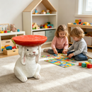 Resin Bunny Side Table with Carrot Top