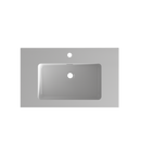 Glossy White Integrated Solid Surface Basin by HouseOfZazla