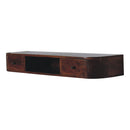 Lunar - 2 Drawer Floating Console - Chestnut by Unique Piece Furniture
