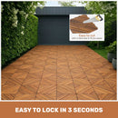 Interlocking Deck Tiles, Diagonal Pattern Outdoor Decking by HouseOfZazla