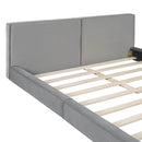 Upholstered Platform Bed, Grounded Bed With Solid Frame by HouseOfZazla