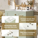 Bathroom Vanity, Modern Bathroom Cabinet With Sink Combo Set, Bathroom Storage Cabinet With A Soft Closing Door And 3 Drawers, Solid Wood Frame by HouseOfZazla