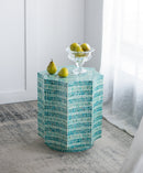 17x17x20" Capiz Design Stool