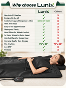 LX17 Portable Infrared Sauna Blanket, Jet Black