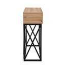 43.31" Luxury Wood Sofa Table, Industrial Console Table for Entryway, Hallway Tables with Two Drawers for Living Room