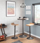 Dakota - Industrial Adjustable Bar / Dinette Table - Antique / Brown by HouseOfZazla
