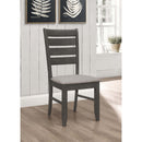 Padded Seat Side Chairs With Tapered Slats (Set of 2) by HouseOfZazla