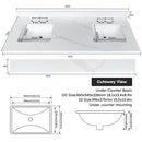 61-Inch Quartz Double Bathroom Vanity Top