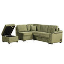 Sleeper Sofa Bed, 2 In 1 Pull Out Sofa Bed L Shape Couch With Storage Ottoman For Living Room, Bedroom Couch And Small Apartment by HouseOfZazla