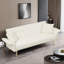 Convertible Double Futon Sofa Bed With Folding Armrests For Living Rooms by HouseOfZazla