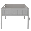 Low Loft Bed With Adjustable Ladder