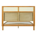 Premium Rubber Wood Platform Queen Bed Frame with Headboard by HouseOfZazla