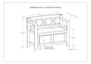 Amherst - Small Transitional Entryway Storage Bench by Unique Piece Furniture