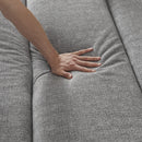 Oversized 3 Seater Compressed Sofa with Chenille Fabric